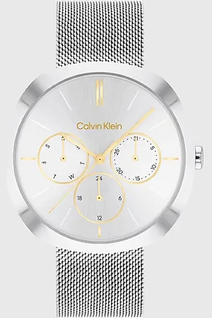 Calvin Klein Reloj pulsera de malla multifunción