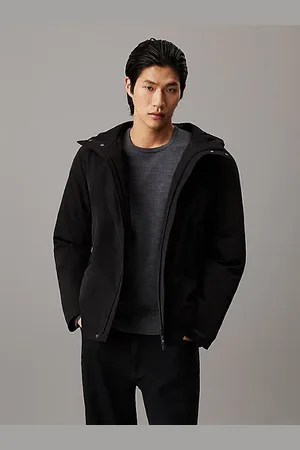 Calvin Klein Chaqueta técnica con capucha de sarga
