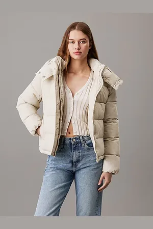 Calvin Klein Chaqueta de plumas corta con capucha