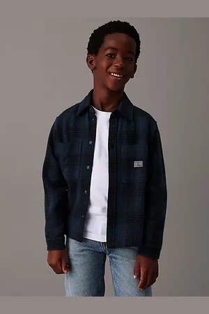 Calvin Klein Camisa de cuadros con textura