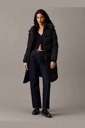 Calvin Klein Abrigo de plumas largo con capucha