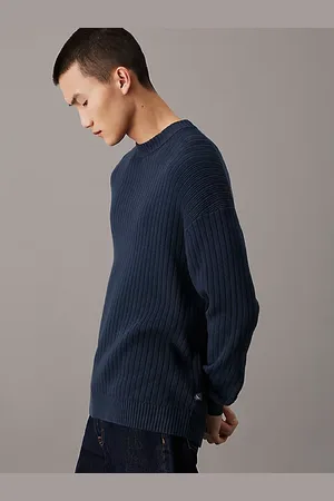 Calvin Klein Jersey de canalé de algodón holgado