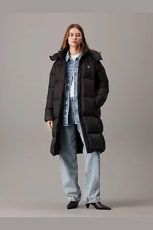Calvin Klein Abrigo de plumas largo