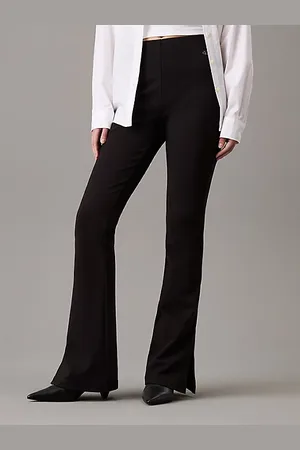 Calvin Klein Leggings acampanados de punto milano