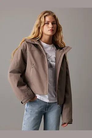 Calvin Klein Chaqueta técnica corta con capucha