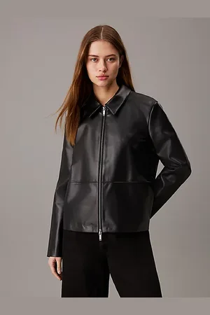 Calvin Klein Chaqueta holgada de piel