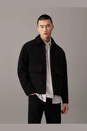 Calvin Klein Chaqueta holgada de mezcla de lana