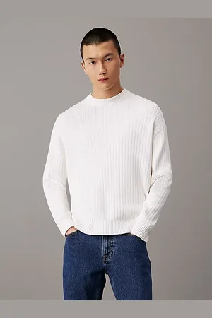 Calvin Klein Jersey de canalé de algodón holgado