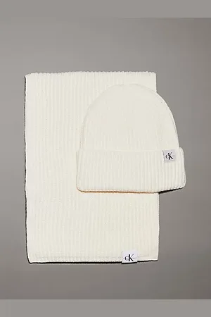 Calvin Klein Set de bufanda y gorro infantil