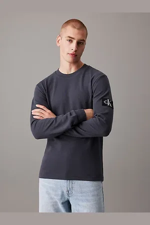 Calvin Klein Camiseta slim de manga larga de punto gofrado