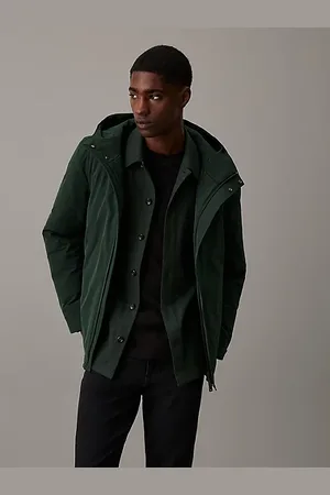 Calvin Klein Chaqueta técnica con capucha de sarga