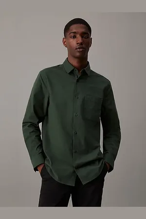 Calvin Klein Camisa de franela peinada