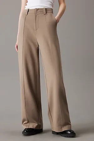 Calvin Klein Pantalones de pierna ancha de punto milano