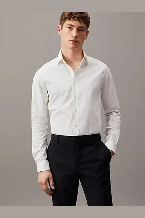 Calvin Klein Camisa de vestir slim de popelín