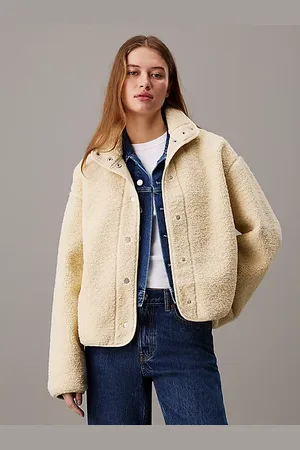 Calvin Klein Sobrecamisa holgada de sherpa