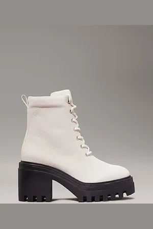 Calvin Klein Botas gruesas de tacón de piel