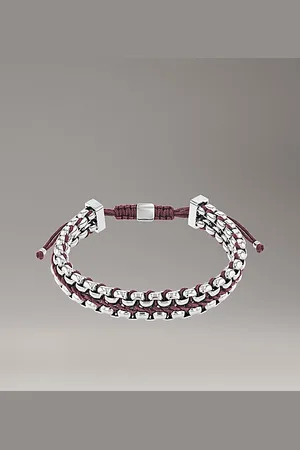 Calvin Klein Pulsera ajustable de eslabones trenzados