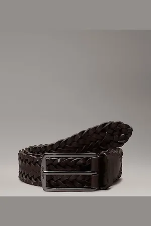 Calvin Klein Cinturón de piel trenzada