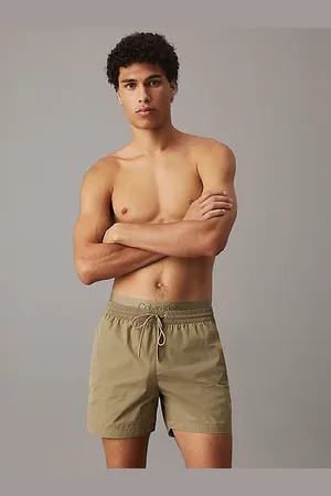 Calvin Klein Bañador corto con cinturilla doble - CK Monogram