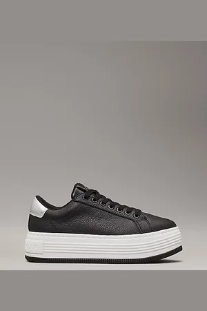 Calvin Klein Zapatillas de plataforma de piel