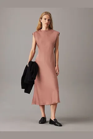 Calvin Klein Vestido recto de viscosa