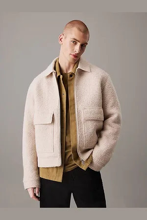 Calvin Klein Chaqueta holgada de lana buclé