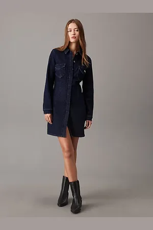 Calvin Klein Vestido camisero ajuste entallado