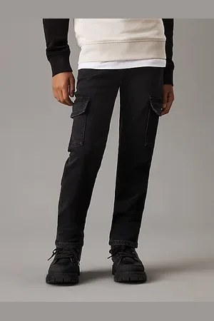 Calvin Klein Mid Rise Straight Cargo Jeans
