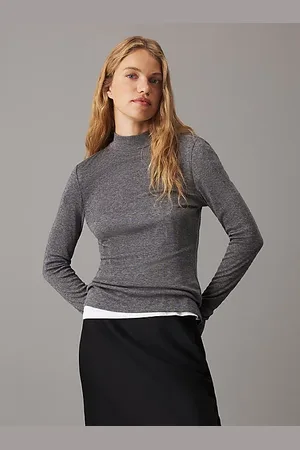 Calvin Klein Top de lyocell y lana slim
