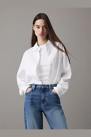 Calvin Klein Camisa holgada de algodón Oxford