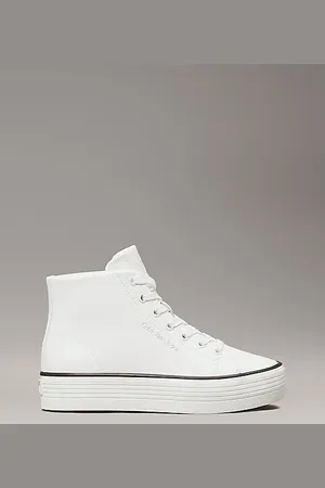 Calvin Klein Zapatillas altas de piel con plataforma