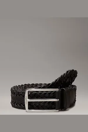 Calvin Klein Cinturón de piel trenzada