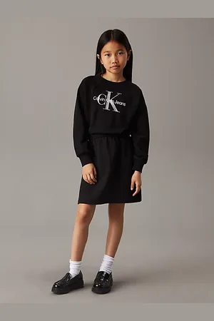 Calvin Klein Vestido estilo sudadera con logo