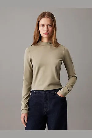 Calvin Klein Top de manga larga de punto milano