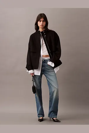 Calvin Klein Chaqueta de plumas corta de lana y cashmere