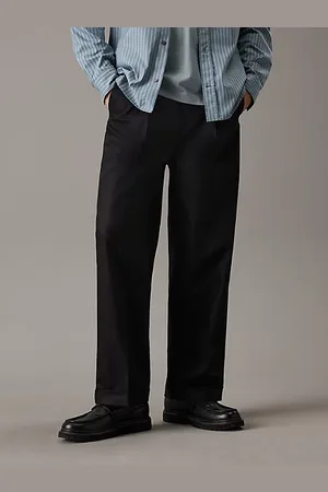 Calvin Klein Pantalón tailored holgado de sarga
