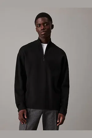 Calvin Klein Jersey holgado con cuello de cremallera