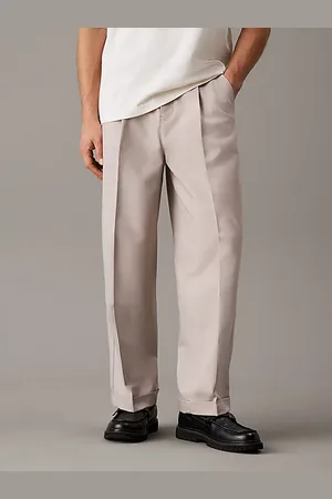 Calvin Klein Pantalón tailored holgado de sarga