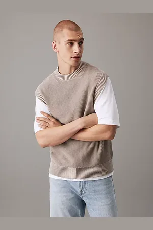 Calvin Klein Chaleco de algodón texturizado