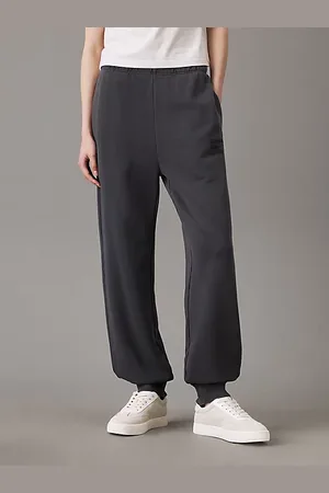 Calvin Klein Pantalón de chándal de felpa de algodón lavado