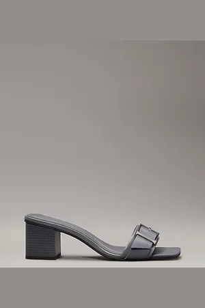 Calvin Klein Sandalias de piel con tacón