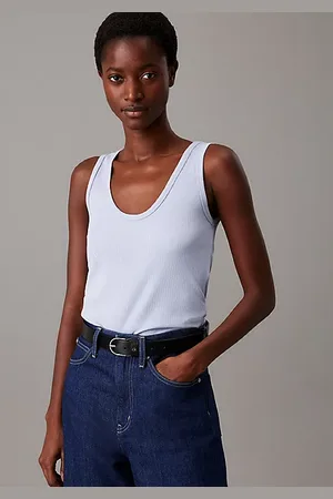 Calvin Klein Camiseta de tirantes slim de canalé