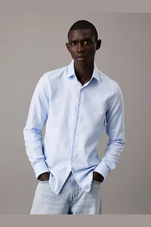 Calvin Klein Camisa de vestir slim estructurada no planchado