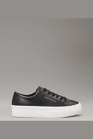 Calvin Klein Zapatillas de plataforma de piel
