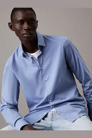Calvin Klein Camisa de vestir slim de popelín