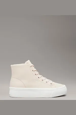 Calvin Klein Zapatillas altas de piel con plataforma
