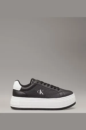Calvin Klein Zapatillas de plataforma de piel