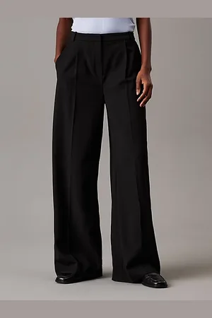 Calvin Klein Pantalón de sarga con pierna ancha