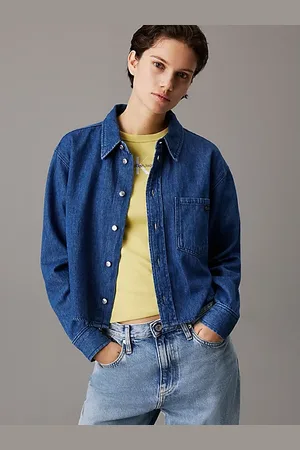 Calvin Klein Camisa dad cropped