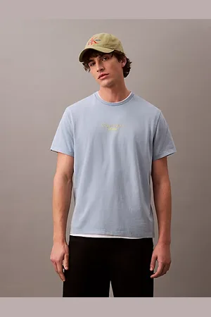 Calvin Klein Camiseta con logo lavada al ácido